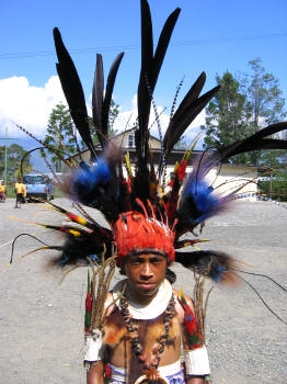Papua N. Gw. chłopiec Chimbu