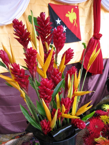 Papua Nowa Gwinea Kompozycja kwiaty